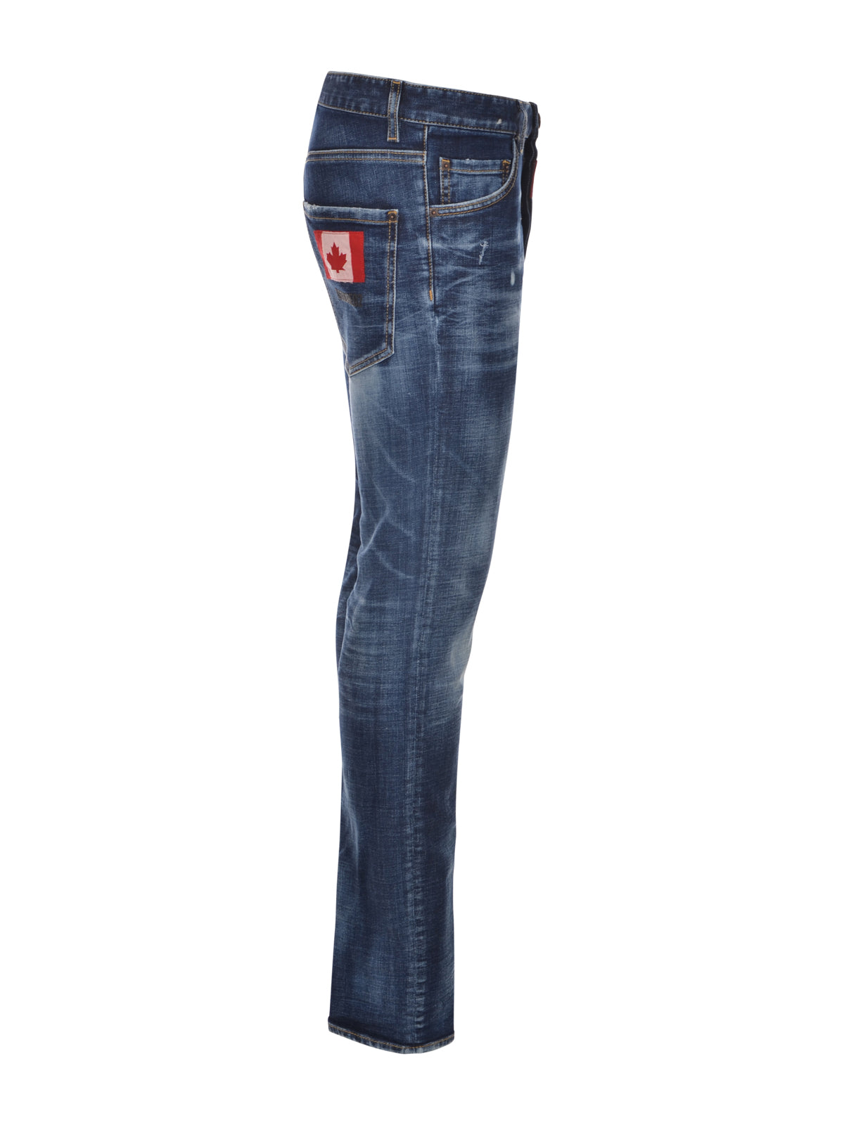 DSQUARED2: jeans with multi patches - Denim  Dsquared2 jeans S74LB0811  S30664 online at